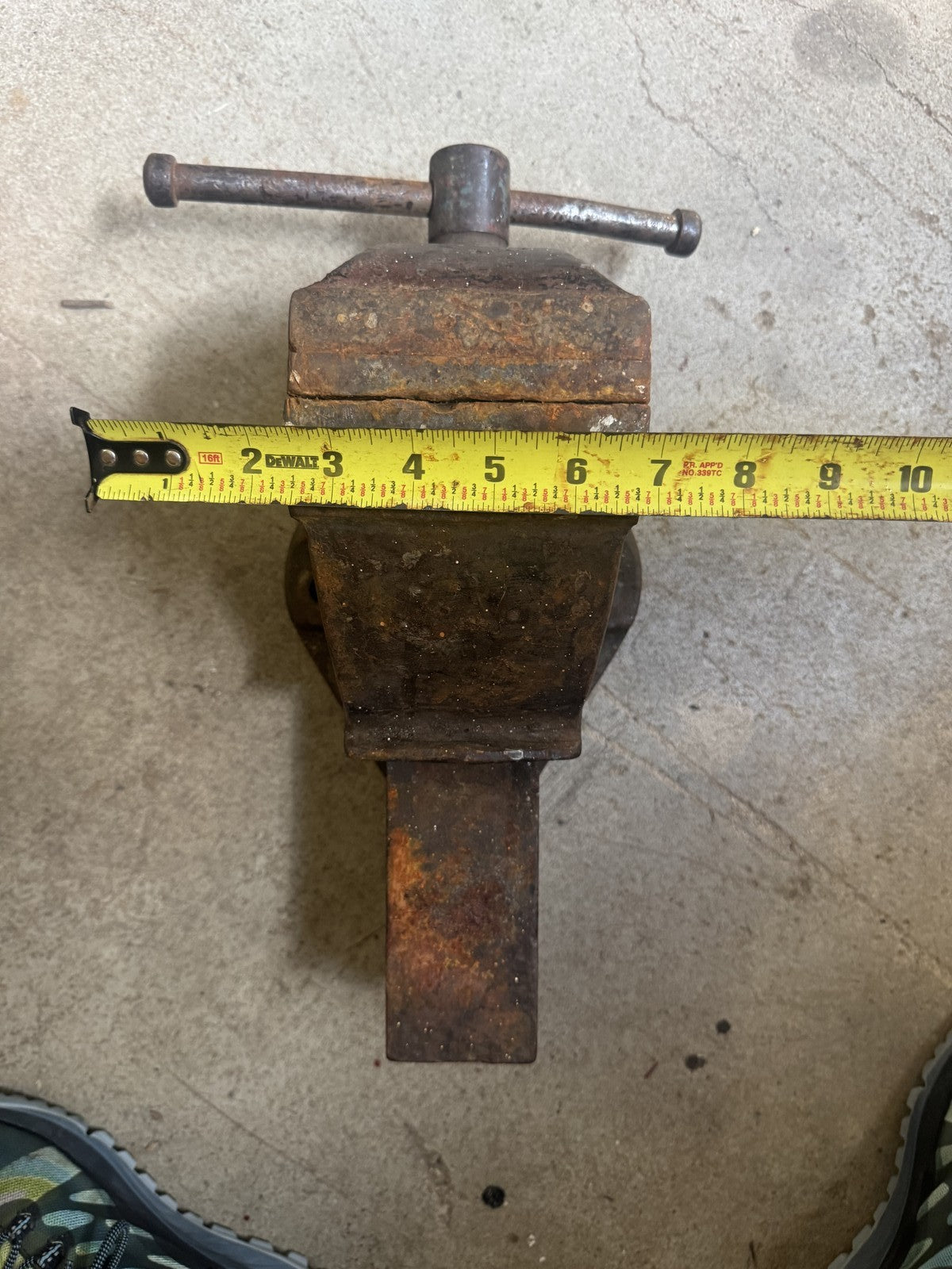 Parano Hi-Duty 5” Jaw Bench Vise – Welded Repair, 50 lbs of Grit