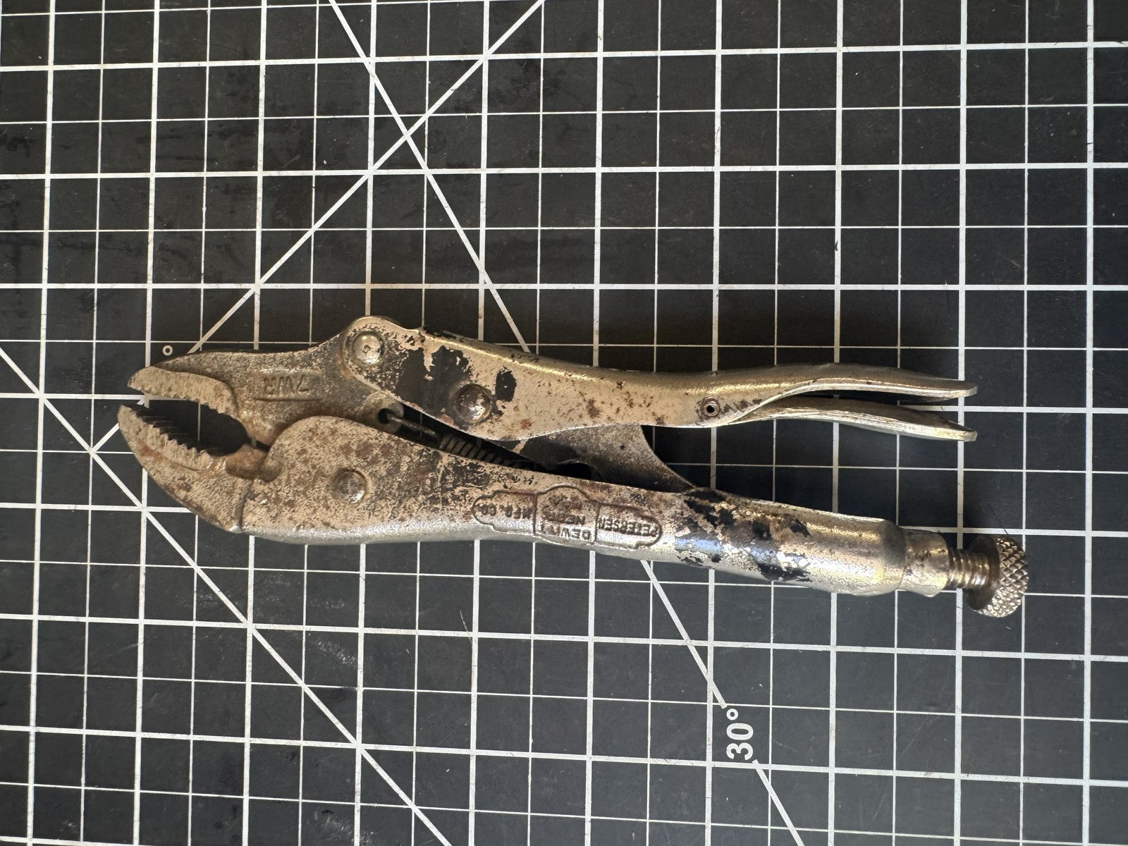 Lot of 2 Vintage Petersen Vise-Grip Locking Pliers 7WR & 10WR – USA Made