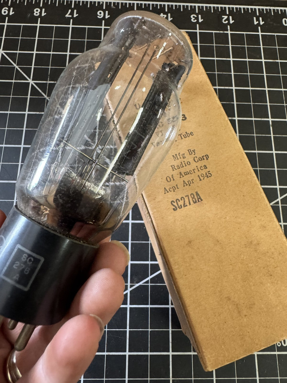 JAN CRC 5Z3 VT-145 Vacuum Tube | WWII April 1945 | U.S. Army/Navy | VT145 NOS