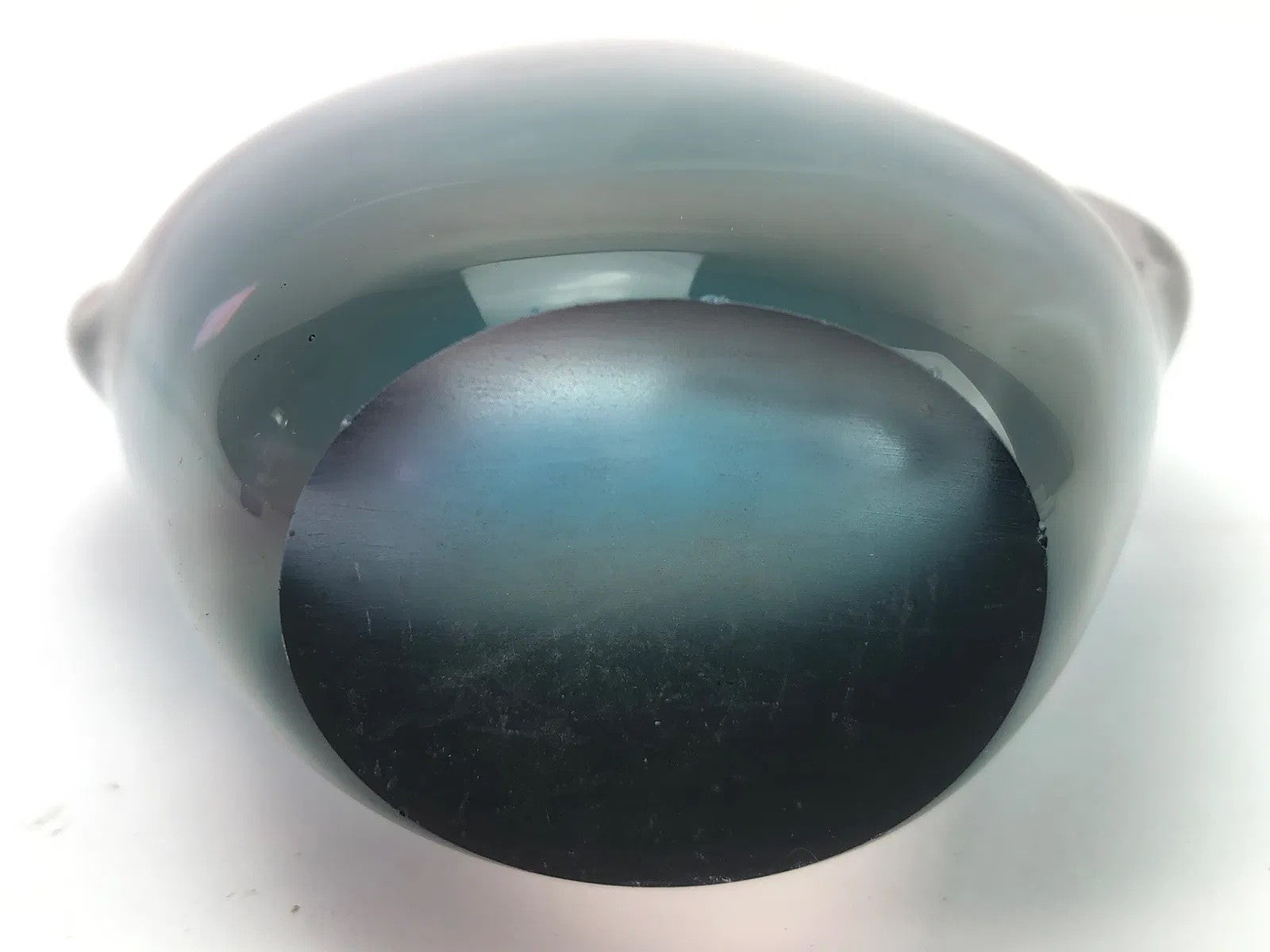 Attributed to Flavio Poli Sommerso Penguin Art Glass Vase – Blue & Amethyst, 11”