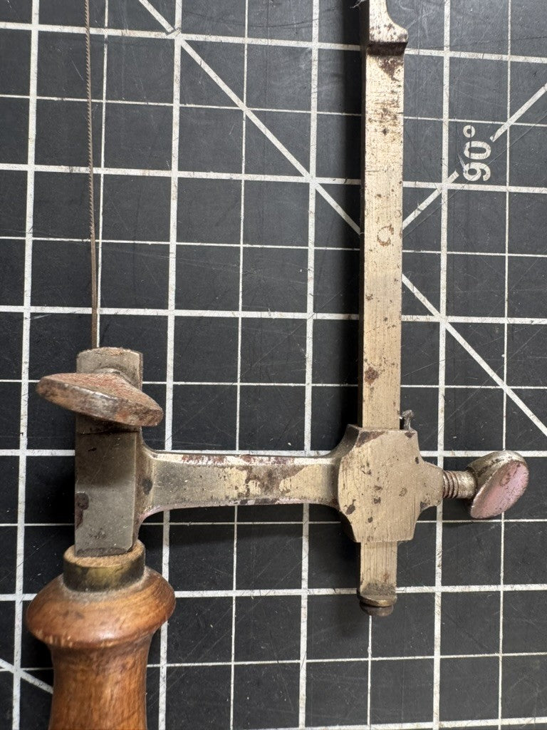 Vintage Adjustable Length Coping Saw – Beautiful Wood Handle – Made in USA