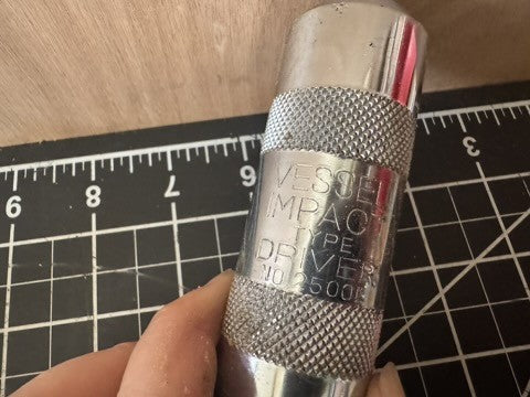 Manual Vintage DORCY Vessel Impact Driver No. 2500N w/ Original Metal Case