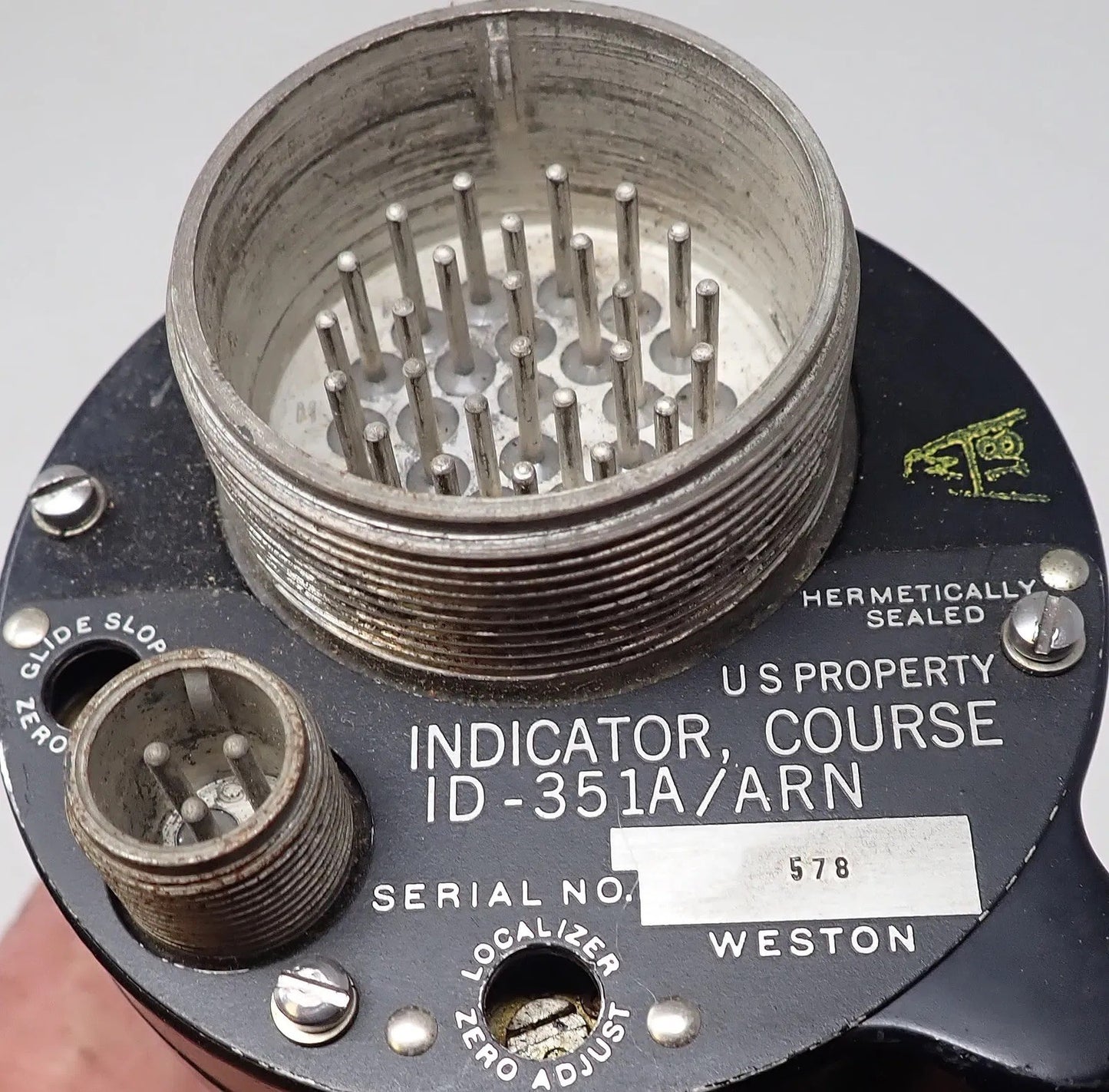 US Course Indicator ID-351A/ARN | Vintage Military Aircraft Navigation Gauge