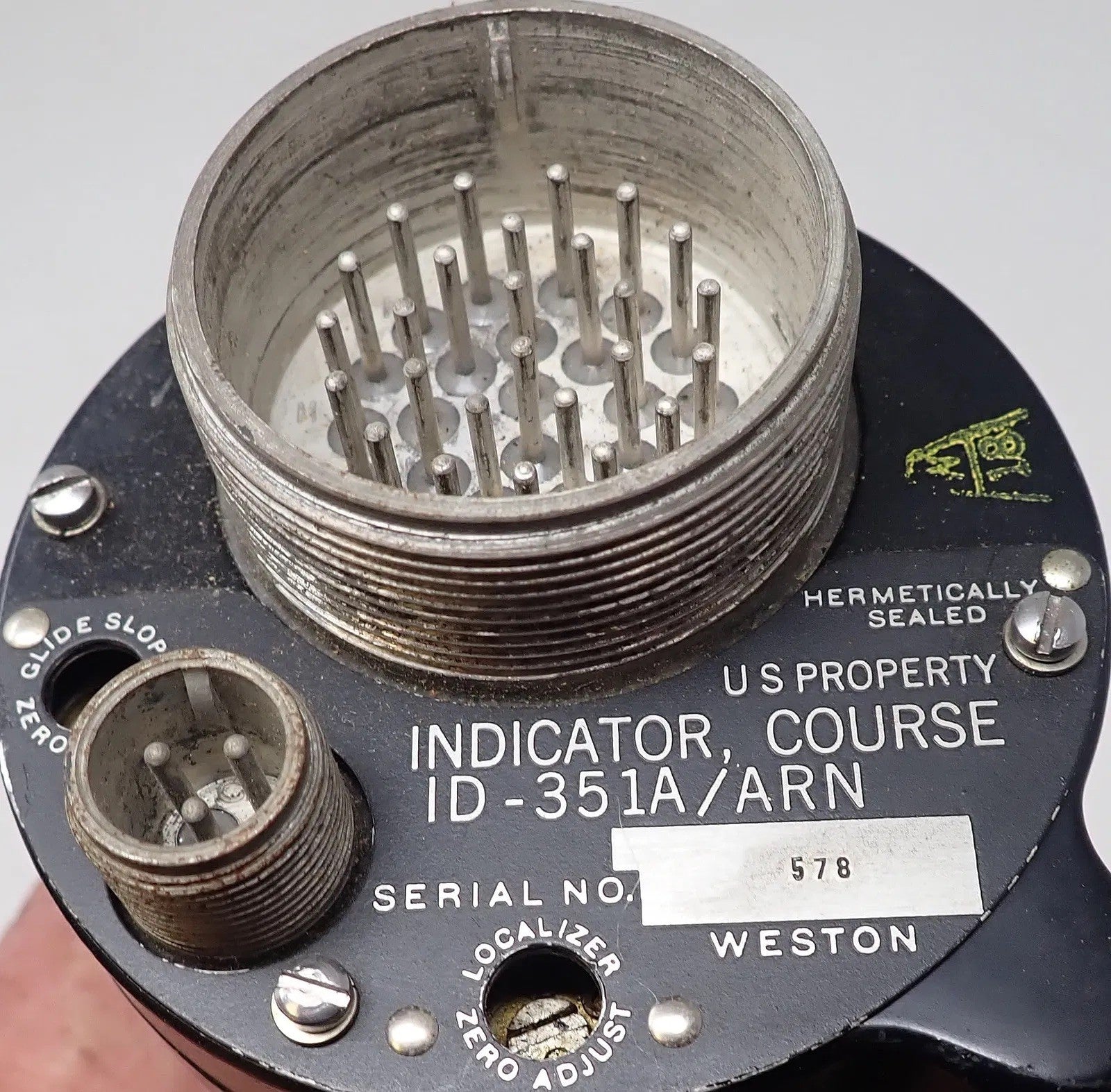 US Course Indicator ID-351A/ARN | Vintage Military Aircraft Navigation Gauge