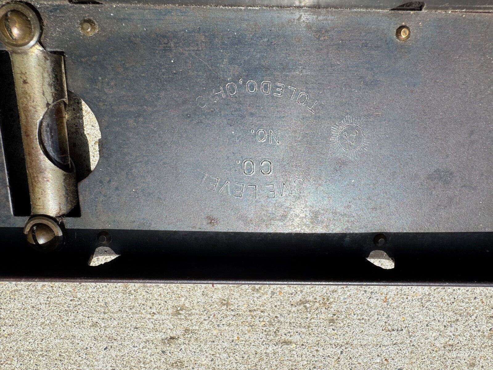 Acme Level Co. Level 20" Long Steel Vintage Made In Toledo, OH USA RARE