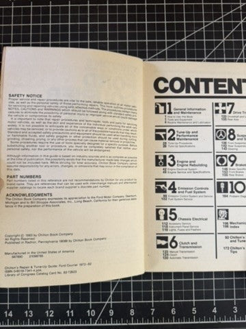 Chilton 6983 Repair & Tune-Up Guide – 1972–1982 Ford Courier – Service Manual