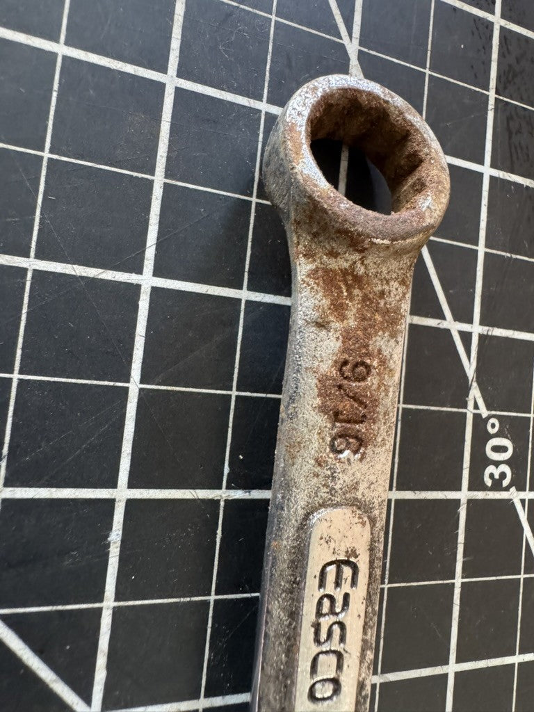 Lot of 3 Vintage Easco Wrenches – Box End & Double Open – Made in USA