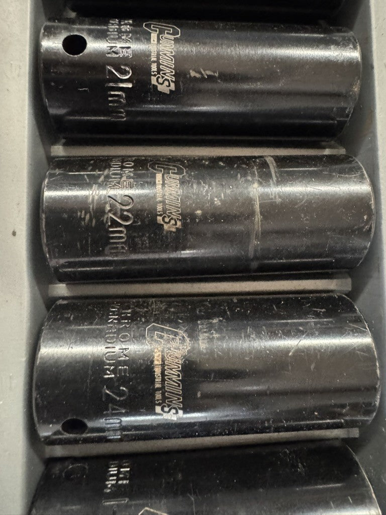 Cummins Pro Industrial 1/2” Drive 14pc Socket Set w/ Case – Metric & SAE