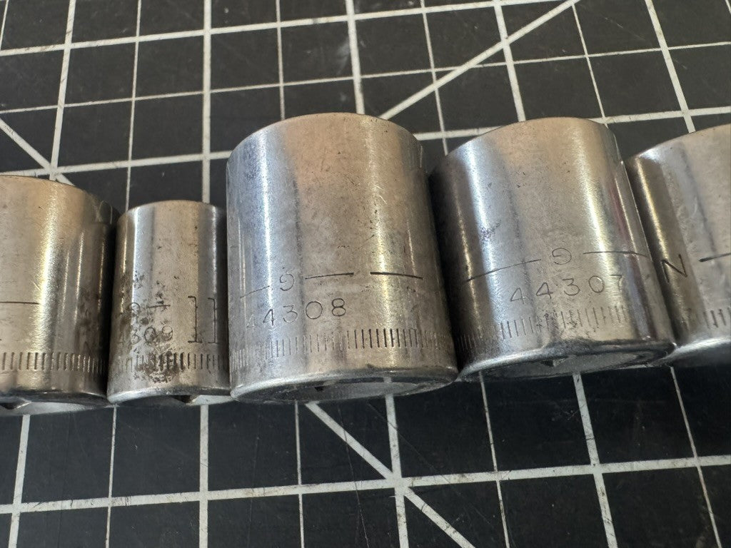 Vintage Craftsman G-Series 11pc Metric Socket Set – 9mm to 21mm – USA