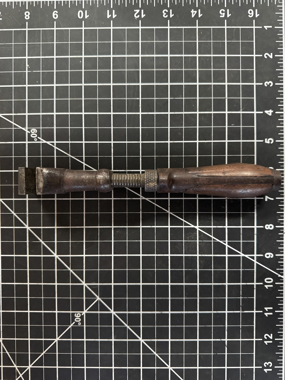 Vintage 9" Coes Monkey Wrench – Wood Handle, Adjustable, Worcester, Mass.