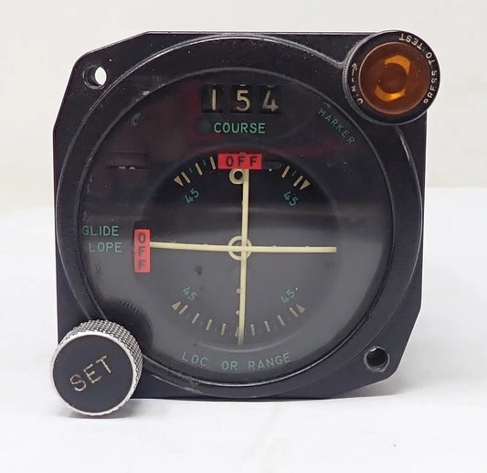 US Course Indicator ID-351A/ARN | Vintage Military Aircraft Navigation Gauge
