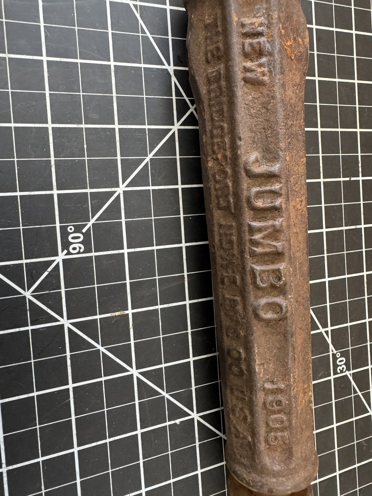 Antique 1905 “JUMBO” Nail Puller – Bridgeport HDWE MFG CORP, Cast Iron