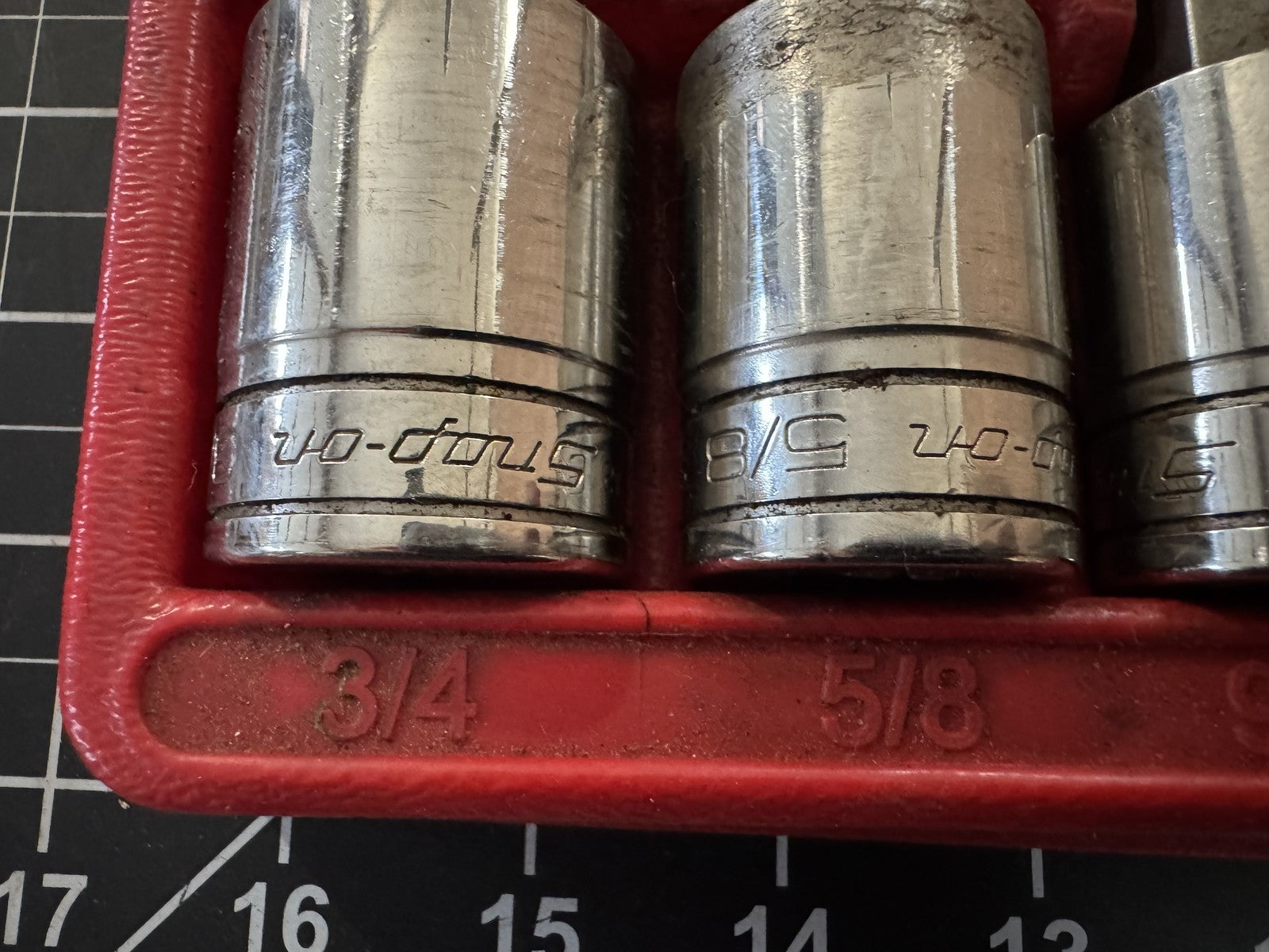 Snap-on 7pc Standard Hex Bit Socket Driver Set SA24E–SA10E USA