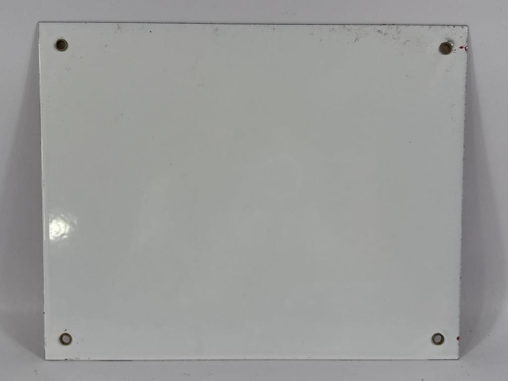 Vintage Burlington Route CB&Q Porcelain-Coated Metal Railroad Sign – 8” x 10”