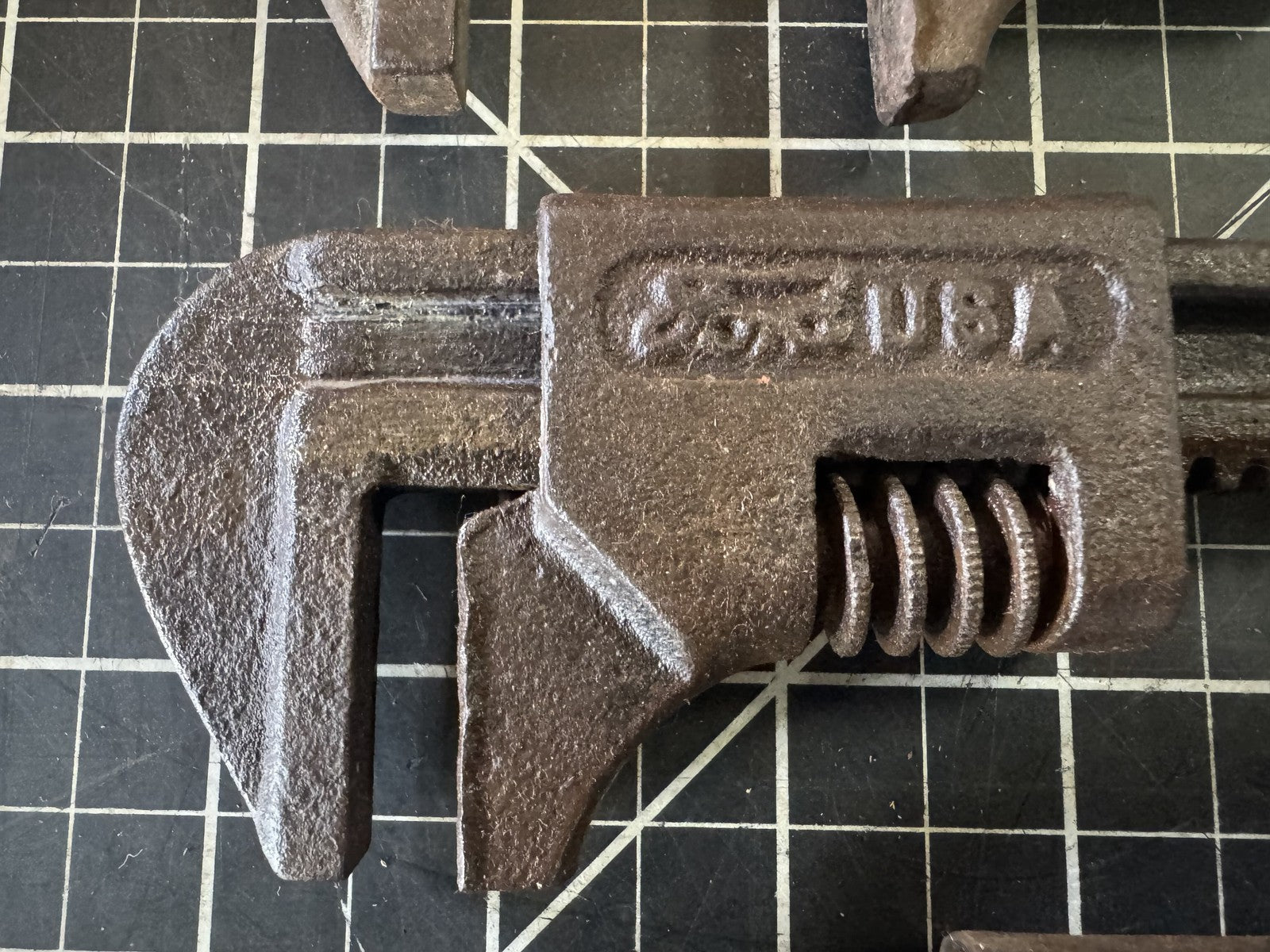 Lot of 5 Vintage Ford Tools – 3  Wrenches, 1 Double Open-End, 1 Combo Wrench