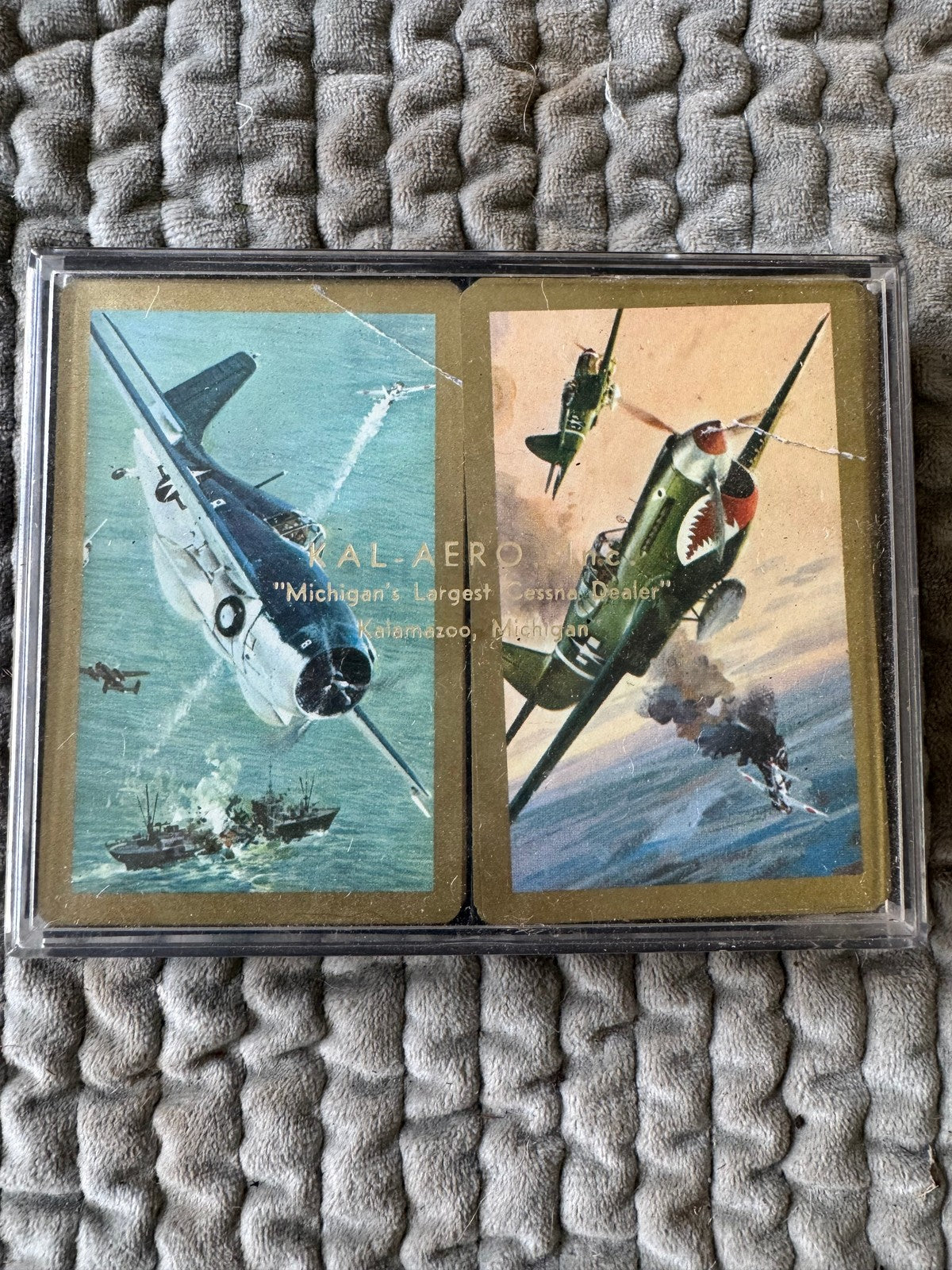 Kal-aero Inc. Rediship Fighter Plane Playing Card Sets (2)