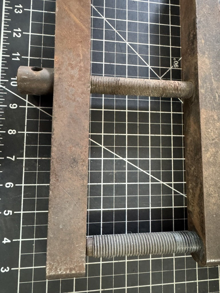Large 14” Vintage Cast Iron Hand Screw Clamp – Heavy Duty Woodworking Tool