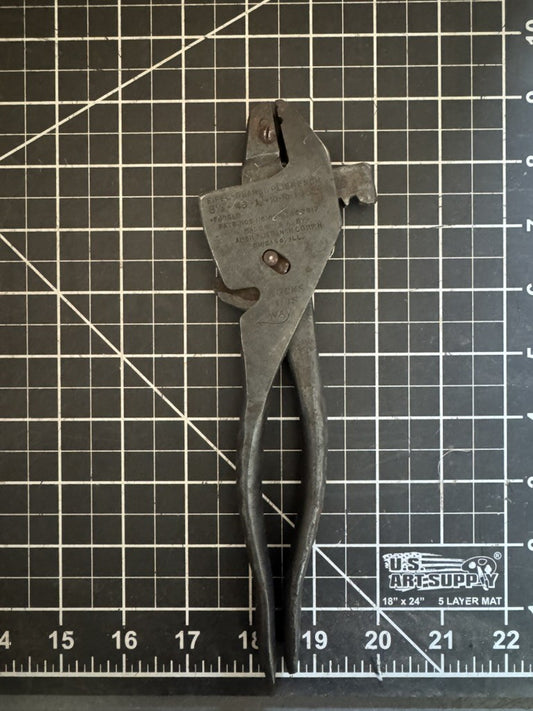 Vintage Eifel Geared Plierench Pliers Wrench 8-1/2” 42 Made – Chicago USA – 1916