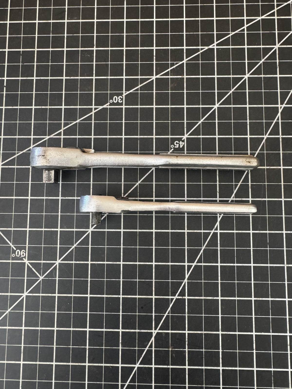 Lot of 2 Vintage Craftsman Quick Release Ratchets – 1/4” & 3/8” Drive – USA