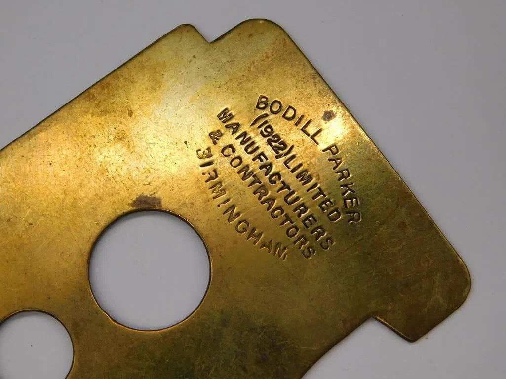 Vintage Bodill Parker Brass Measuring Tool – England – Watchmaking – c.1922