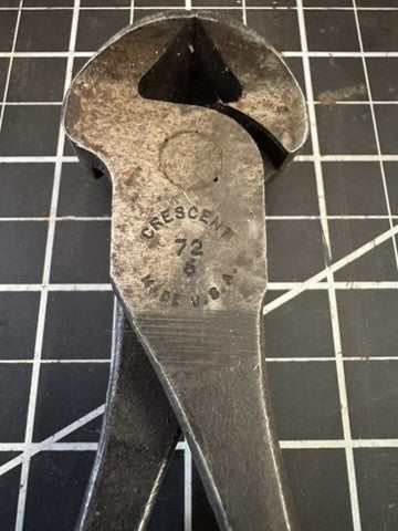 Lot of 2 Vintage Crescent Tools – 5" Mini Pliers & 7” End Nipper – USA