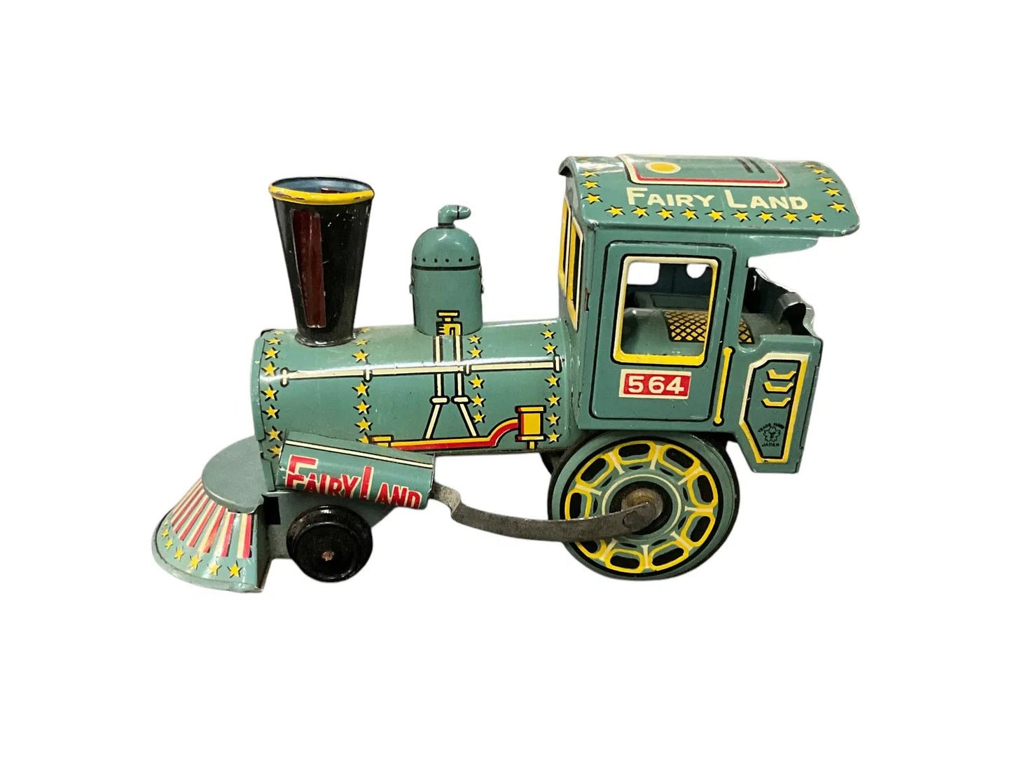 Two Wind-Up Trains and a Lithographed Tin Locomotive Vintage 1950's(?)