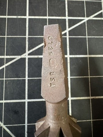 Lot of 2 Vintage Spiral Flute Repairman’s Reamer Bits – Craftsman & Unmarked