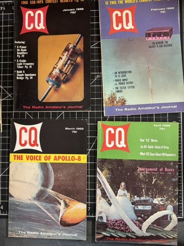 CQ Magazine – Full Year 1969 (12 Issues) – Rare Printing Error – HAM Radio