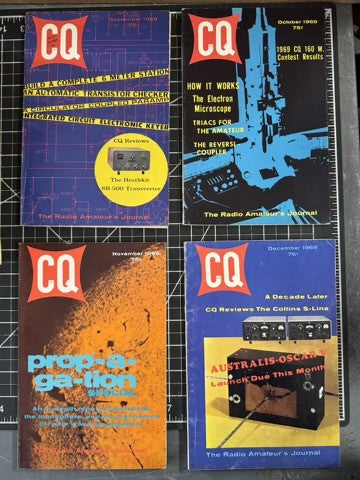 CQ Magazine – Full Year 1969 (12 Issues) – Rare Printing Error – HAM Radio