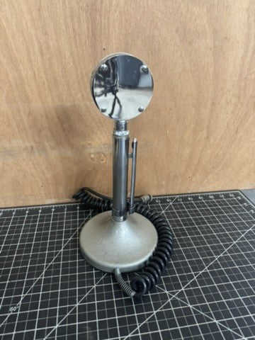 Vintage Astatic D-104 “Lollipop” Microphone w/ T-UG8 Stand – 1940s HAM/CB
