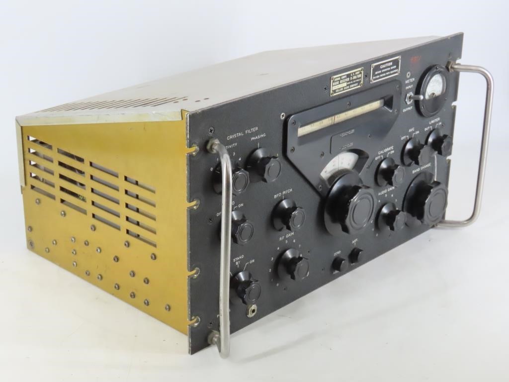 Vintage Collins R-388/URR 51J-3 Military Ham Radio Receiver – Untested
