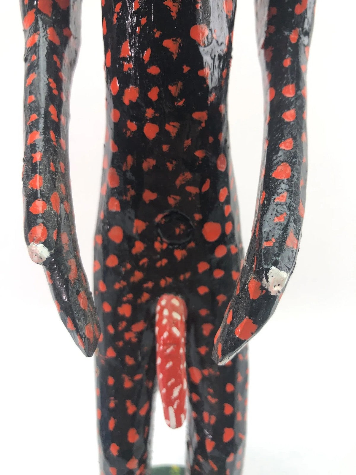 Freddy Acuna Costa Rican Folk Art Fertility Statue – Hand Carved Wood, 19”