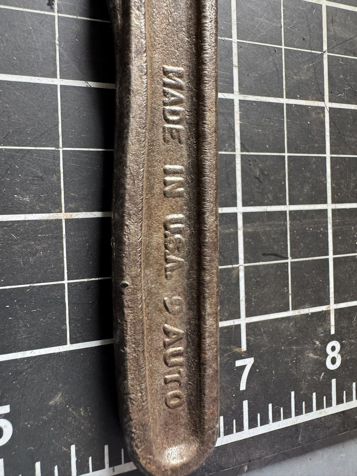 Vintage AUTO Adjustable Pipe Wrench – 9” USA Made