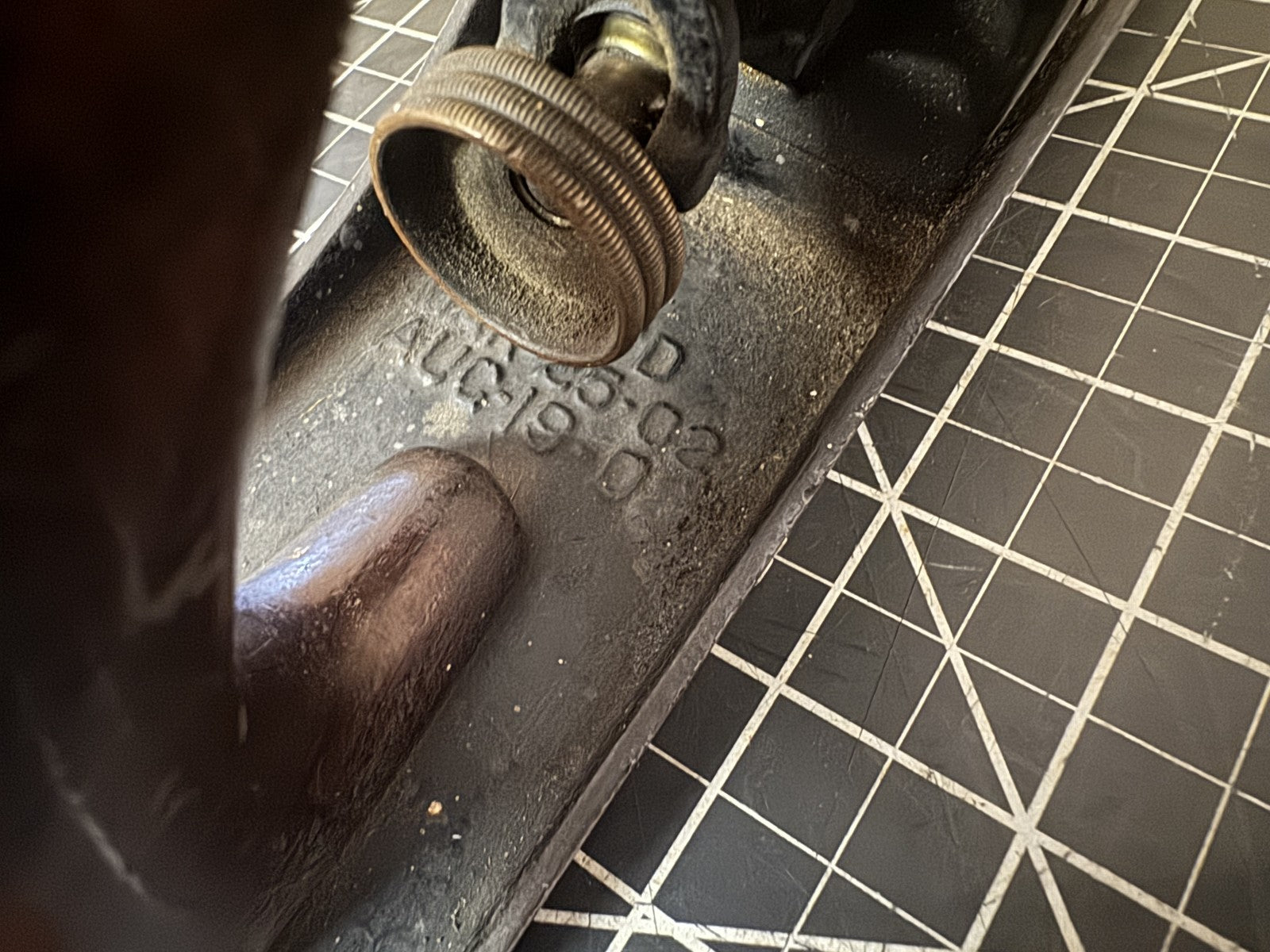 Antique Stanley Bailey No. 4 Wood Plane – USA – Pat. Aug. 19, 1908