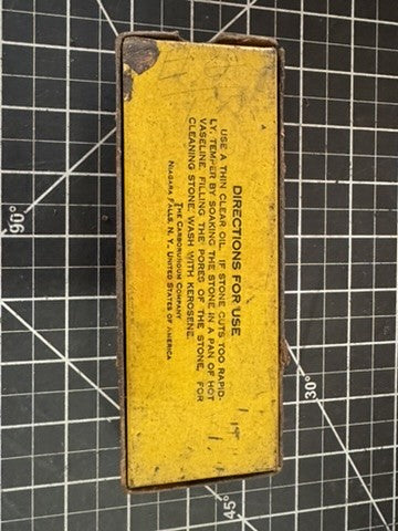 Vintage Carborundum Sharpening Wet Stone – Niagara Falls, NY USA – No. 09
