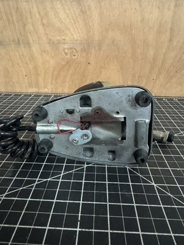 Vintage 1950s Realistic Black Desktop Microphone – Art Deco MCM – HAM/CB