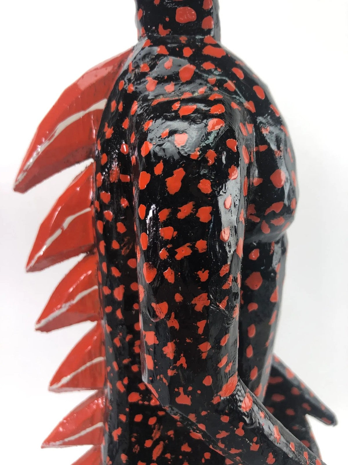 Freddy Acuna Costa Rican Folk Art Fertility Statue – Hand Carved Wood, 19”