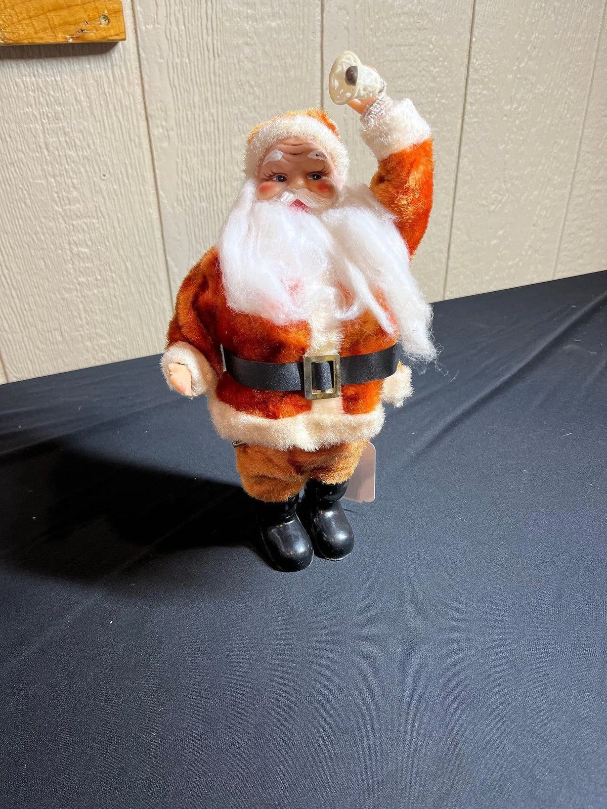 Vintage 1950s Wind-Up Santa Claus Music Box – Japan – 13” Tall – Working Figure