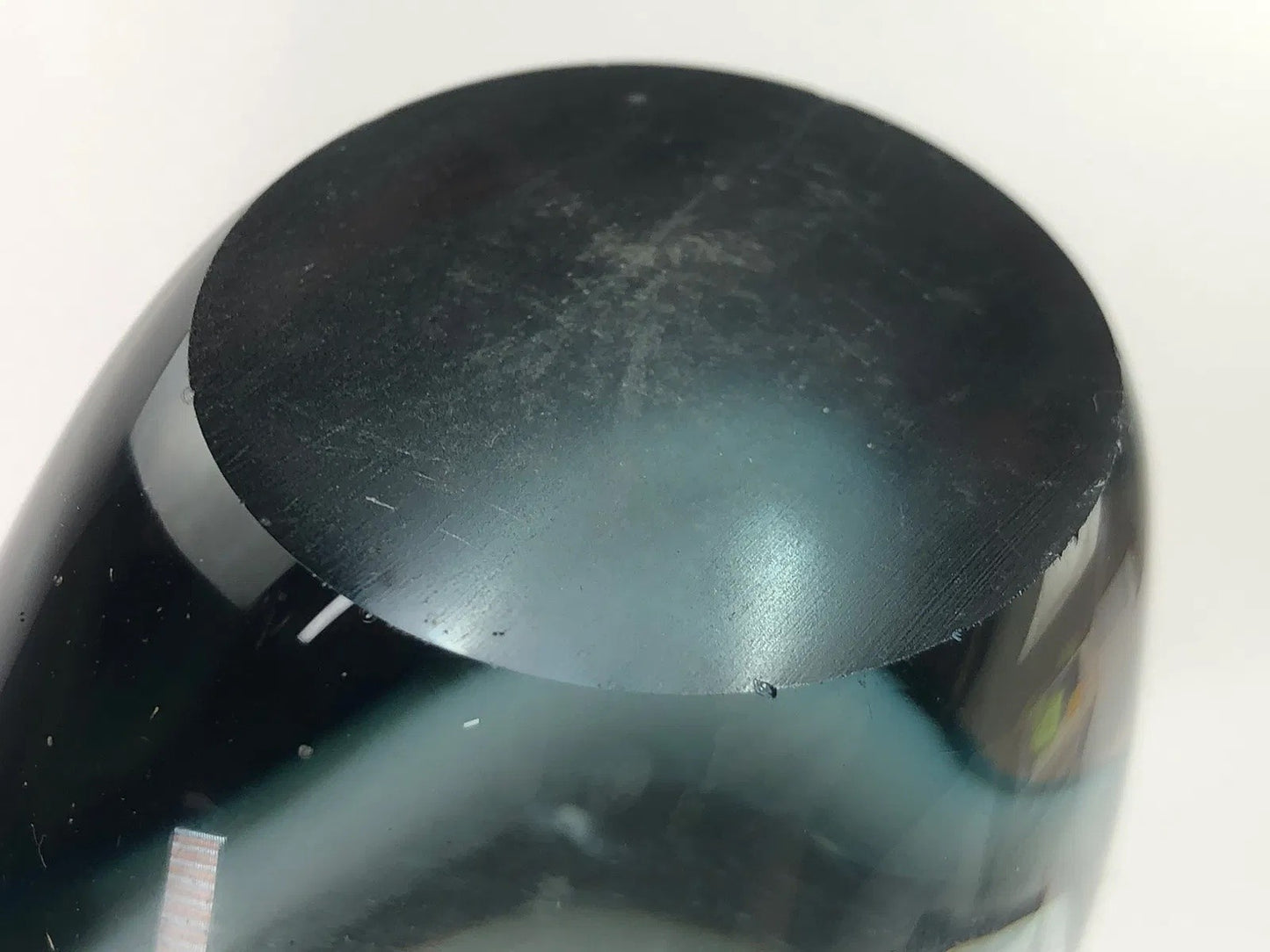 Attributed to Flavio Poli Sommerso Penguin Art Glass Vase – Blue & Amethyst, 11”