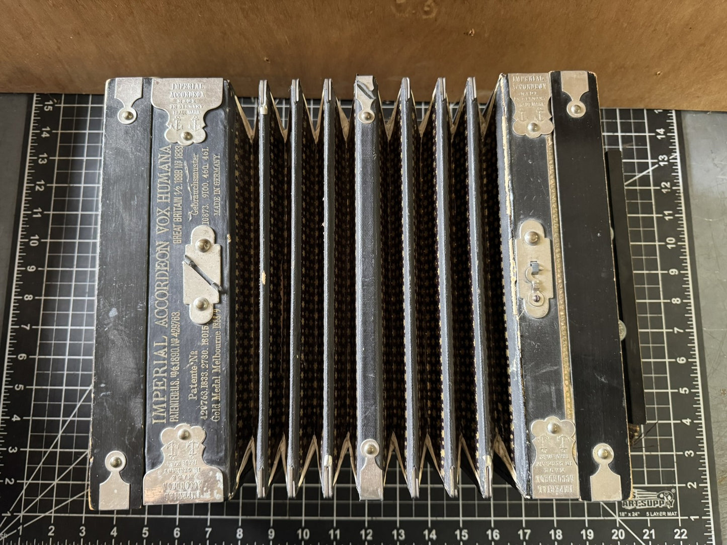 Antique Imperial Accordion – Vox Humana – Pat. 1890 – Germany