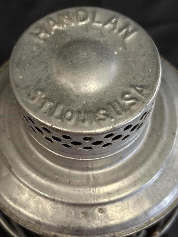 Handlan Illinois Central Railroad Lantern – ICRR – Red Globe – 14.5” Tall