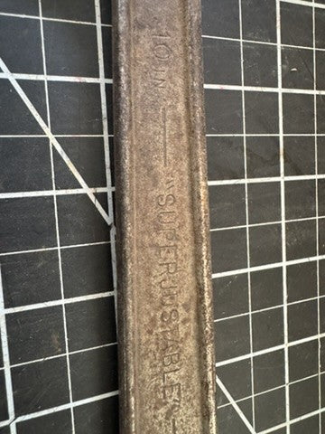 Vintage 1930s J.H. Williams Superjustable 10” Adjustable Wrench – Drop Forged