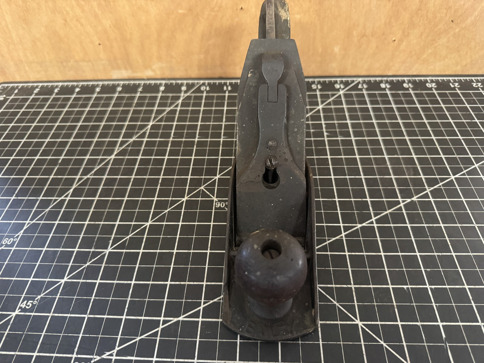 Antique Stanley Bailey No. 4 Corrugated Wood Plane – USA – Pat. Aug. 19, 1908