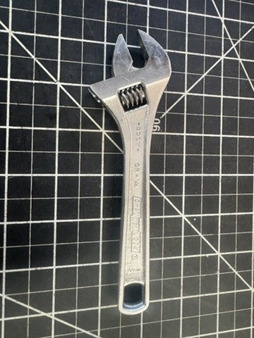 Channellock 806W 6” Adjustable Wrench – Chrome/Nickel Finish – Made in Spain