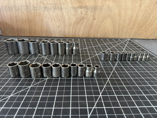 Vintage Craftsman G-Series Socket Set – SAE & Metric – 28pc – USA