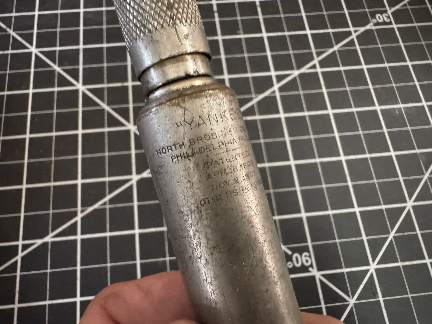 Antique North Brothers Yankee Ratchet Screwdriver – 1897 Patent Date