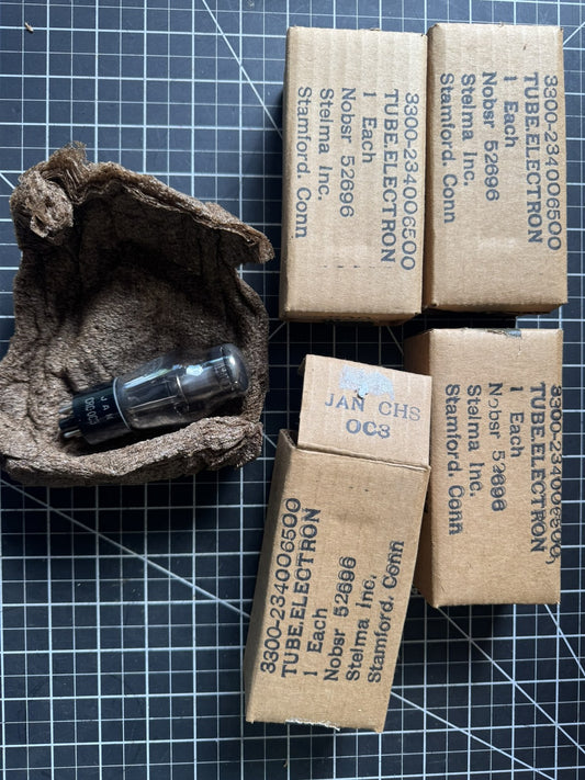 Matched Pair JAN 0C3 Radio Tubes – RCA & Sylvania –USA – 1952