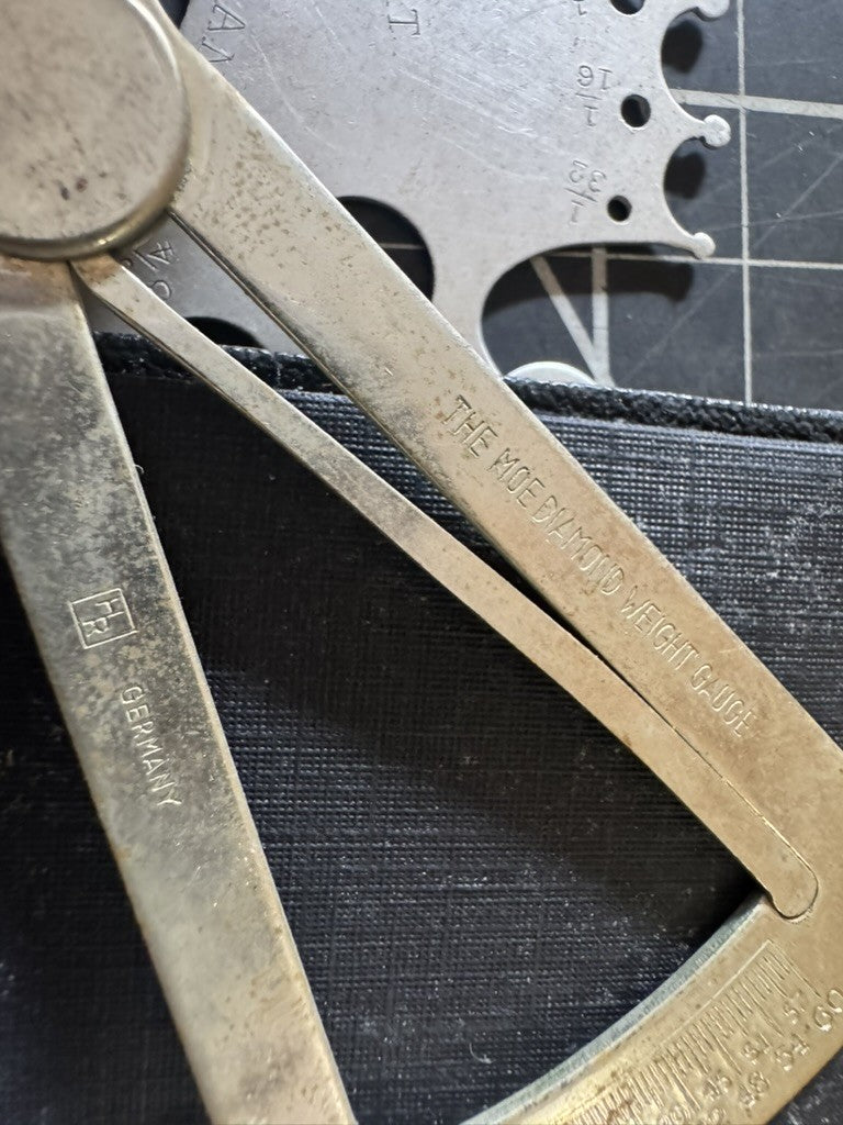 Lot of 2 Vintage Diamond Weight Calculators – Moe 1948 & Baker Carat/MM