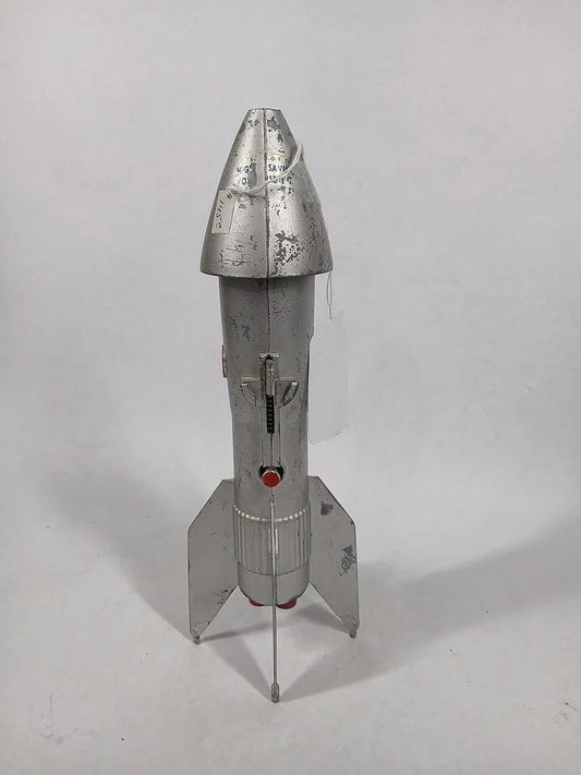 Vintage 1950s Astro Mfg. Berzak Creations Rocket Model Coin Bank – 12” – Space