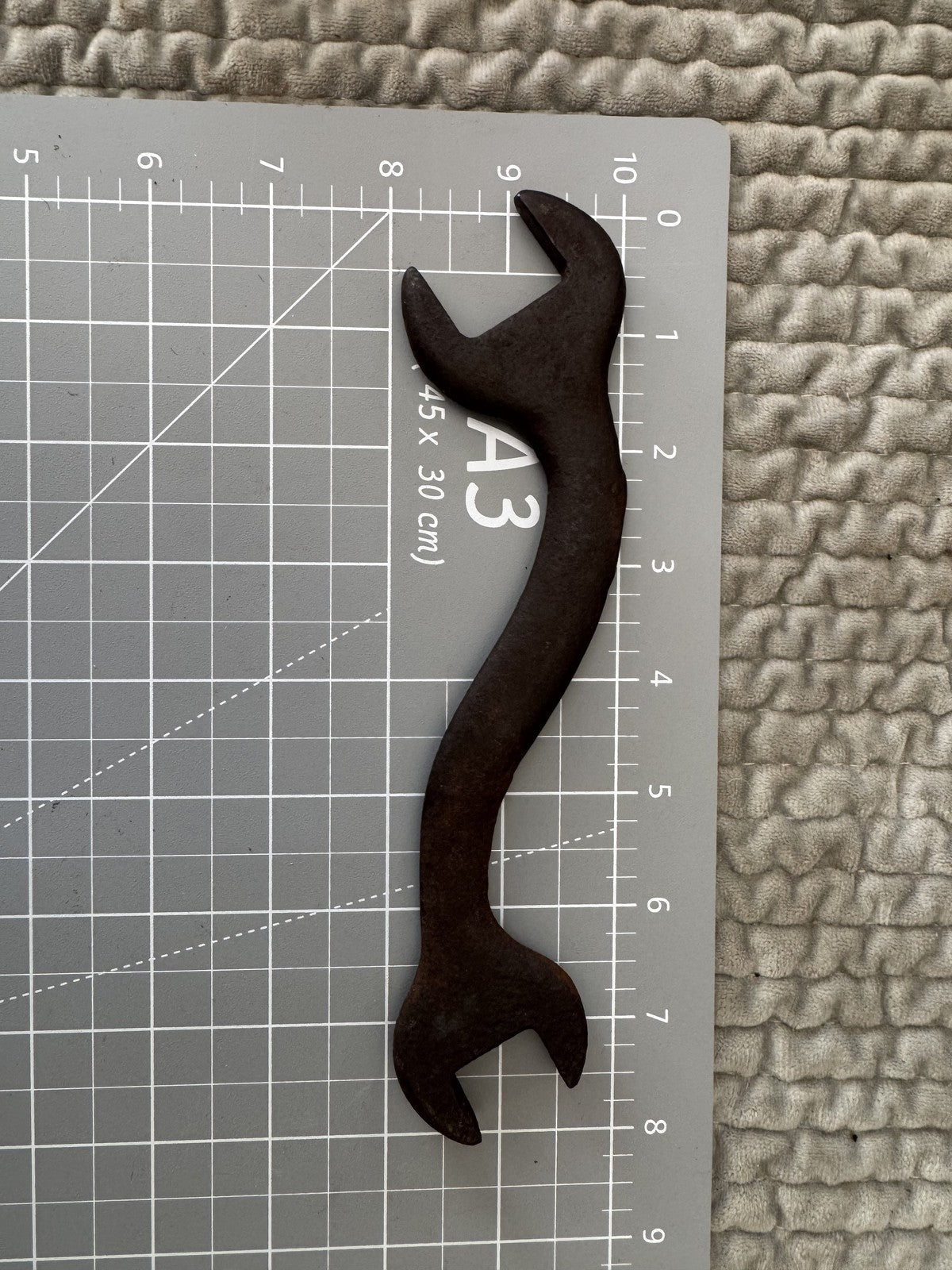 Vintage International Harvester S-Wrench – P28 Marked, 8" Length | Farm Tool